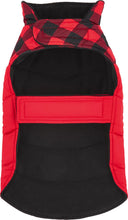 Load image into Gallery viewer, Frisco Boulder Plaid Insulated Dog &amp; Cat Puffer Coat
