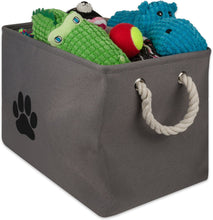 Load image into Gallery viewer, Bone Dry Paw Print Rectangle Dog Storage Bin
