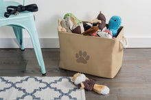Load image into Gallery viewer, Bone Dry Paw Print Rectangle Dog Storage Bin
