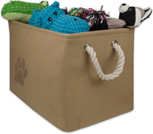 Load image into Gallery viewer, Bone Dry Paw Print Rectangle Dog Storage Bin
