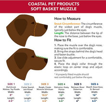 Load image into Gallery viewer, Coastal Pet Products Soft Basket Dog Muzzle, Black, Size 4

