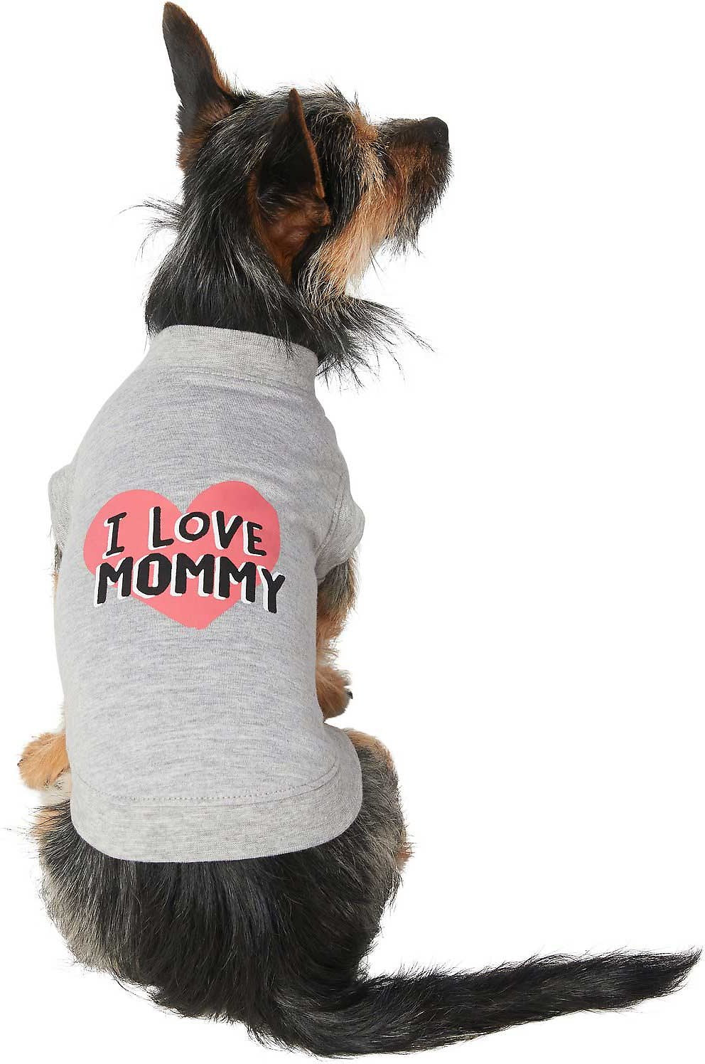 Frisco I Love Mommy Dog Cat T Shirt Gray Pawsibility