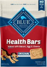 Load image into Gallery viewer, Blue Buffalo Health Bars Baked with Bacon, Egg &amp; Cheese Dog Treats
