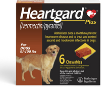 Load image into Gallery viewer, Heartgard Plus Soft Chew for Dogs, 51-100 lbs, (Brown Box)
